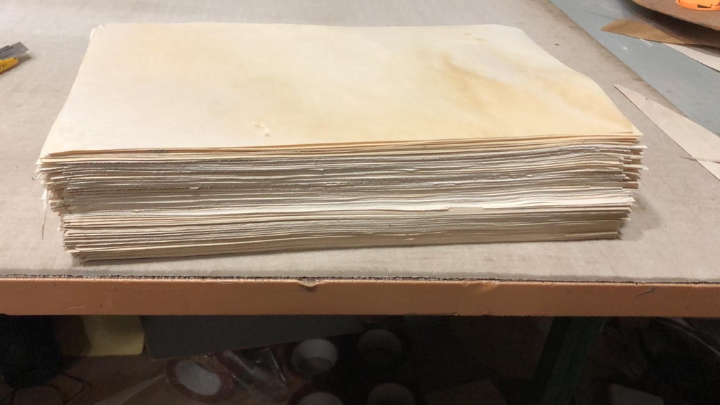 paquete de 100 formatos de 63x37 en Pergamino de piel de Cordero sin epidermis (copia)